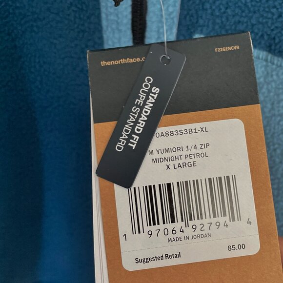 NEW North Face Mens Yumiori 1/4 Zip Fleece Pullover Top Sweater XL NWT RARE - Picture 7 of 13